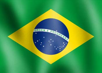 National flag graphic of the nation of brazil
