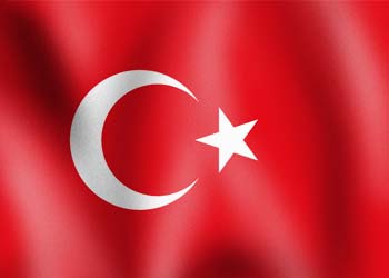 National flag graphic of the nation of turkey