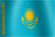 National flag of the country of the Republic of the modern Kazakhstan (image)